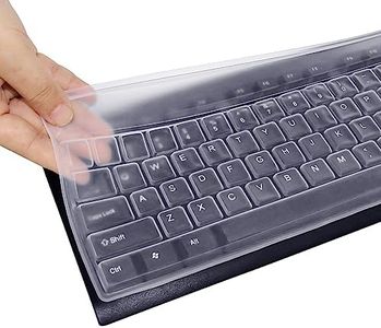 aurorayer Lot de 4 protections de clavier en silicone - Protection contre la poussière - Transparent - Étanche et anti-poussière