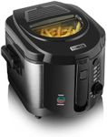 Tower T17001 Deep Fat Fryer with Adjustable Thermostat, 2L, 1500W, Black