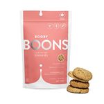 Stork and Dove, Booby Boons Chocolate Chip Cookies for breastfeeding moms, 168 Gram. Enjoy Canada's #1 Nursing Cookies made with 100% gluten-free, fenugreek-free, soy-free ingredients. Supports breastfeeding moms. The milk's on the way with award winning Booby Boons! Canada's Mama Focused Cookie Company- Award Winning Breastfeeding Support, loved and trusted by new moms since 2016