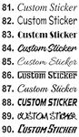 Gloss Colours Small to Large Sizes 100 Fonts Custom Personalised Quotes Text Names Wording Slogan Phrase Die Cut Vinyl Car Window Bumper Bedroom Wall Stickers Decals Graphics