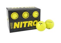 Nitro NMD12YBXC Maximum Distance Golf Ball, 12-Pack, Yellow