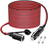 WOWLED 26FT/8m 14AWG Car Cigarette 