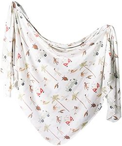 Large Premium Knit Baby Swaddle Receiving Blanket Maui by Copper Pearl