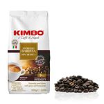 Kimbo Coffee, Espresso Barista, Whole Coffee Beans, Medium Roast, 9/13, Italian Coffee, 1 x 1kg