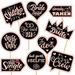 Party Propz Bride to Be Props - 10Pcs, Bride to Be Props for Bachelorette Party | Bride to Be Photobooth Props | Bride to Be Decoration | Bride to Be Photo Booth Props for Bachelorette Party, Wedding