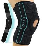 Vive Hinged Knee Brace - Open Patella Support Wrap for Women, Men - Compression for ACL, MCL, Torn Meniscus Ligament and Tendonitis - for Running, Athletic Tear and Arthritis Joint - Adjustable Strap