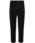 LSU Boys All Around Full Elasticated School Pull UP Trousers~Grey/Black~2/3 to 13/14 (Black, 9-10 Years)