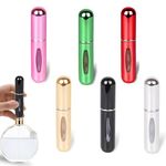 6 PCS Mini Perfume Atomizer Bottles, 5ml Mini Refillable Perfume Bottle, Portable Size Refillable Spray Container Empty Perfume Refill Pump for Traveling and Outgoing