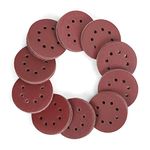 WORKPRO 150-piece Sanding Discs – 5 Inch 8 Holes Sandpaper Set 10 Different Grades Including 60, 80, 100, 120, 150, 180, 240, 320, 400, 600 Grits Round Sandpaper for Random Orbital Sander