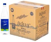 VARAHI Agua Still Naturally Alkaline Mineral Water-1000ml (Pack of 12 Bottles) | Natural Mineral Water from The Himalayas