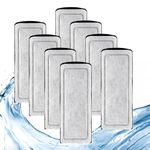 8 Pack Filter Cartridge for Marina Slim Filter S10/S15/S20, Replacement Fish Tank Filter Cartridges with Ceramic for All Three Marina Slim Filter Models