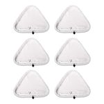 TINA 6PCS Universal Washable Triangular Microfiber Cleaning Pad Cover Washable Cloths for X5 Steam Mops and H2O