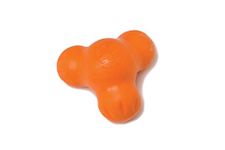 WEST PAW Zogoflex Tux Treat Dispensing Dog Chew Toy – Interactive Chew Toys for Dogs – Hold Kibble, Treats (Tangerine, Large)