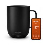 Ember Temperature Control Smart Mug 2, 14 Oz, App-Controlled Heated Coffee Mug with 80 Min Battery Life and Improved Design, Black