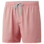 HUK Men's Volley 5.5" Elastic Waist Quick-Dry Swim Shorts Trunks, Desert Flower, Medium