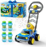 Make Kids Smile BUBBLE FUN Ford Bubble Lawn Mower Machine for Toddlers
