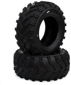 GarveeTech 25x10-12 ATV/UTV Tires 6PR 25x10x12 Off-Road All-Terrain Tires TL, Set of 2