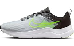 NIKE Downshifter 12, Men's Trainers, Wolf Grey/White/Black/Volt, 11.5 US