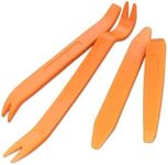 KLTECH 4Pcs Auto Door Clip Panel Trim Removal Tool Kits Thick Plastic Car Tools for Car Dash Radio Audio Installer Pry Tool with Paper Box