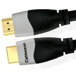 Cablesson Ivuna 16m High Speed HDMI Cable (HDMI Type A, HDMI 2.1/2.0b/2.0a/2.0/1.4) 4K, 3D, UHD, ARC, Full HD, Ultra HD, 2160p, HDR - for PS4, Xbox One, Wii, Sky Q. For LCD, LED, UHD, 4k TVs -Black