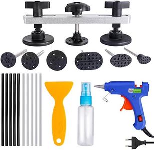 Uolor Kit Débosselage sans Peinture, Outils de Réparation Carrosserie, Kit de Réparation Bosses Voiture avec Pistolet à Colle, Bâtons de Colle Chaude pour Voiture Bosses Carrosseries Réfrigérateur