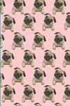 Dog Notebook A5 / Cute Pug Design / 120 Lined Pages