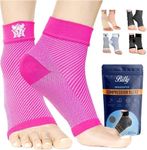 Bitly Plantar Fasciitis Sock - Ankle Support Socks - Compression Sleeve for Men & Women - Foot Support Brace to Relieve Pain, Improve Circulation & Heal - Pair