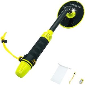 JuniHo Portable Underwater Metal Detector,Tight Sealing Assurance, Intuitive Vibration & Distinct Light Alert