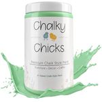 Chalk Finish Paint - Furniture & Cabinet Paint (32 oz, Lime Ricki)