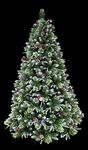 7 Feet Super Full Frosted Pine Christmas Tree (7ft Unlit)