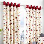 Fusion - Beechwood Curtains, 117 x 137cm, Red