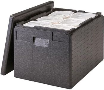 Cambro GoBox Insulated Lightweight Thermal Hot Box and Food Pan Carrier (12 Inch Deep) - Hotbox and Food Warmer for Catering & Transport - Top Load (Black)
