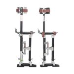 BIGREAT Black Drywall Stilts 18-30 Inch Height Adjustable Lifts Aluminum Tool for Painting Finishing Pruning Branches Cleaning