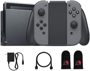Nintendo Switch with Black and Gray Joy-Con with Dock, High Speed HDMI Cable (Renewed)