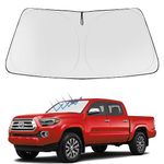 Proadsy Front Windshield Sun Shade Foldable Sunshade Protector Custom Fit 2024 2023 2022 2021 2020 2019 2018 2017 2016 Toyota Tacoma 2Dr 4Dr Pickup Accessories 2024 Upgrade