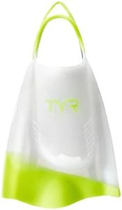 TYR Hydroblade Swim Training Fins, Clear, Medium