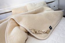 Merino Wool Bedding 100% Lambswool Merino Over Blanket Duvet, Double Duvet 200 x 200 cm THICK & WARM. NATURAL PRODUCT