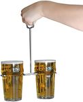 Pint Sherpa Beer Caddy Bottle Carrier Bottle Caddy Metal Frame Pint Glass Beer Holder Bottle Caddy Nonic and Tulip Style Pint Beverage Holder. BBQ Drink bottle carrier