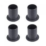 sourcing map Flanged Sleeve Bearings 12mm Bore 14mm OD 20mm Length POM Wrapped Oilless Bushings Black 4pcs