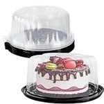 FEOOWV 5pcs Round Cake Carriers for