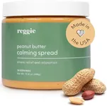 Reggie Calming Spread for Dogs | Natural Peanut Butter to Reduce Hyperactivity, Separation Anxiety, & Stress | Vet-Approved & Ideal for All Ages, Breeds, and Sizes - 30 Servings