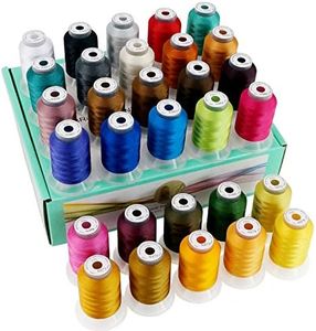 New brothread 30 Nuovi Janome Colori Poliestere Filo di Ricamo Macchina 500M - Assortimento 3