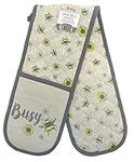 Country Club Busy Bee Double Oven Glove Pot Holder Mitt Heat Resistant Cooking Busy Bee and Daisy Ovenglove