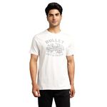 Royal Enfield Punjab Tshirt White 1.07 M L | 100% BCI Cotton | Regular Fit | Crew Neck T-Shirt | Non-PVC Print | Graphic at The Front and Back Reads ‘Bullet jatt di pasand’