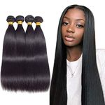 10A Brazilian Remy Virgin Straight Human Hair 4 Bundles 14" 16" 18" 20" 400g Virgin Brazilian Remy Straight Hair Bundles 100% Unprocessed Virgin Remy Hair Bundles Natural Color