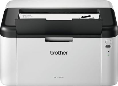 Brother HL-1210W Mono Laser Printer - Single Function, Wireless/USB 2.0, Compact, A4 Printer, Small Office/Home Printer