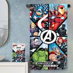 Sassoon Marvel Avenger Cotton Kids Bath Towel in 400 GSM- 60 cm x 120 cm