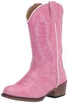 Roper Girls Cowboy Western Boot, Pink, 8 Big Kid