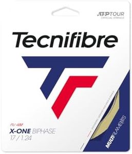 Tecnifibre X-One Biphase Tennis String, Natural, 1.24 mm Gauge