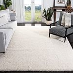 CARPETLIVE.com Luxurious Shaggy Carpet Soft and Fluffy Rug for a Cozy Living Room, Bedroom, Dining and Kids Room (Ivory, 5x7 Feet)